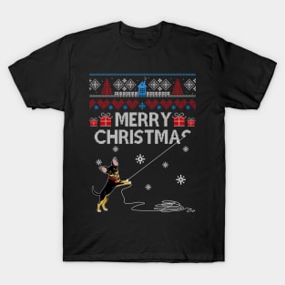 Merry Christmas Funny Naughty Chihuahua T-Shirt